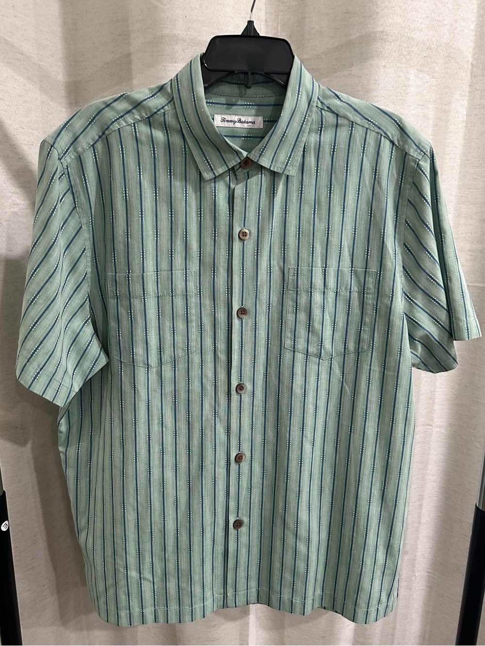 NWOT Tommy Bahama Men's Florida Geo Line IslandZone Camp Shirt Button Down